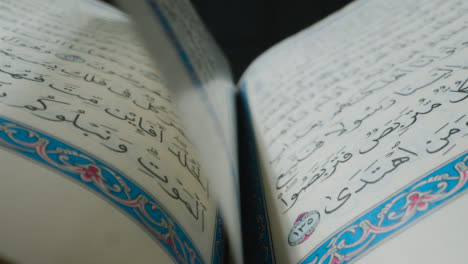 Macro-Shot-of-Turning-Quran-Pages